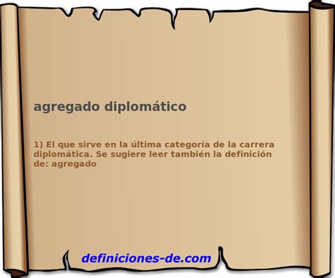 Significado de agregado diplomático