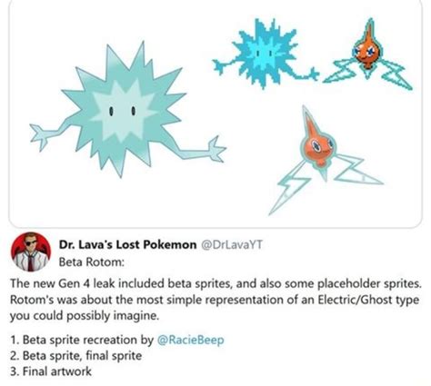 Dr Lava S Lost Pokemon Drlavayt Beta Rotom The New Gen Leak