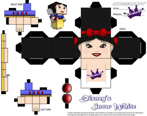 Cubeecraft Template Disney Armables Manualidades Disney