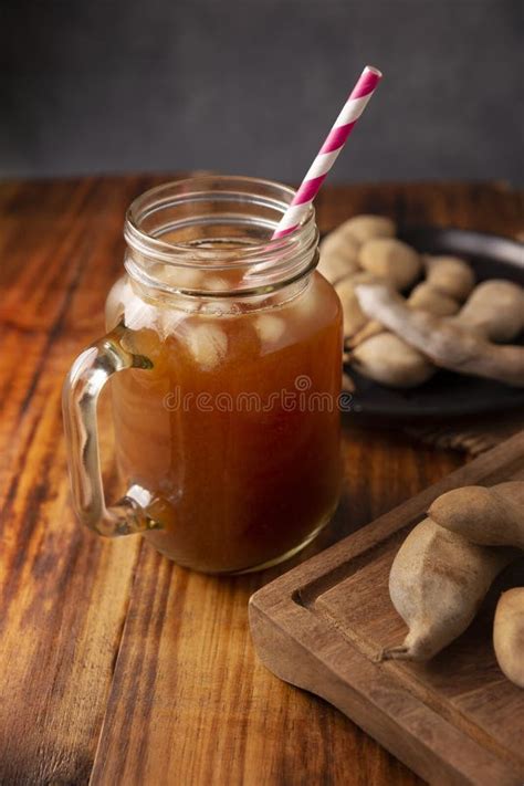 Agua De Tamarindo Stock Image Image Of Glass Food 268072861