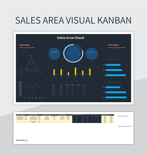 Sales Area Visual Kanban Excel Template And Google Sheets File For Free