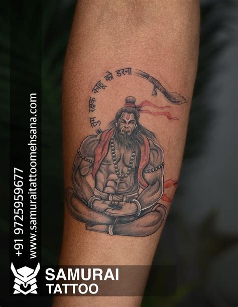 Hanuman Dada Tattoo Bajrangbali Tattoo Hanumanji Tattoo Band Tattoo