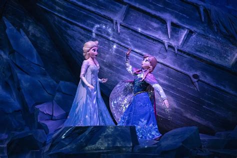 On Ride Photos Of Anna Elsa S Frozen Journey Attraction In Fantasy