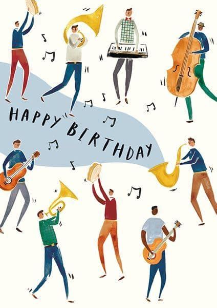 Happy Birthday Music Card Musicians Birthday Card Musical Ts Online