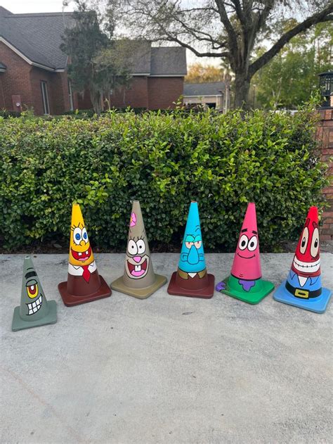 Character Cones Traffic Cone Painted Painted Traffic Cones Ideas