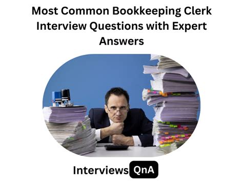 Top 20 Bookkeeping Clerk Interview Questions And Answers