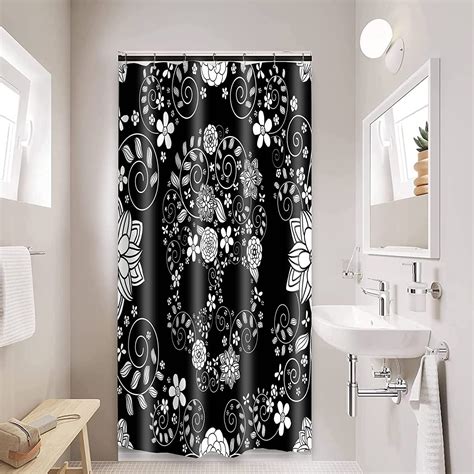 Stall Halloween Shower Curtains For Bathroom Wx Hinch Fabric Water