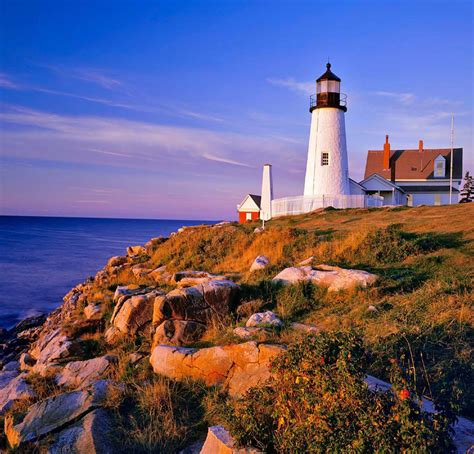 Pemaquid Point Lighthouse in Bristol, Maine, USA photo on Sunsurfer