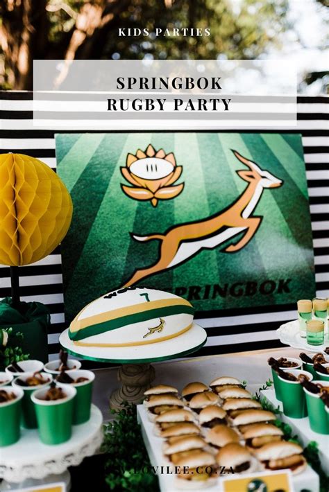 Go Bokke A Springbok Party Lovilee Blog Online Decor Shop Rugby