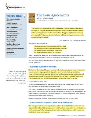 Fillable Online The Four Agreements Fax Email Print Pdffiller