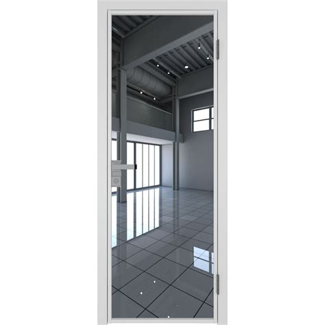 Межкомнатная дверь алюминиевая Profil Doors 1AG белая матовая RAL9003 ...