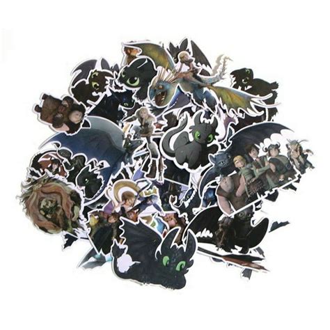 How To Train Your Dragon Set Of 48 Assorted Stickers Decal Set