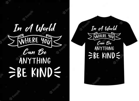 Premium Vector Be Kind Print Ready T Shirt Design