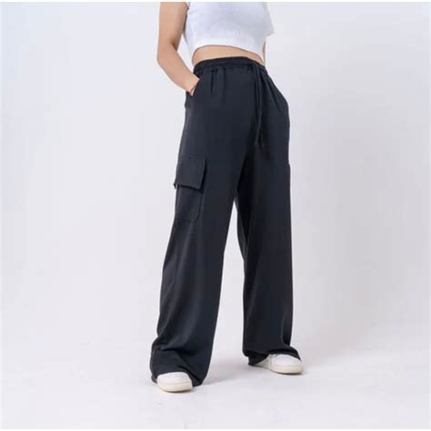 Promo Okechuku YOONA Celana Kargo Wanita Gaya Korea Cargo Pants Korean