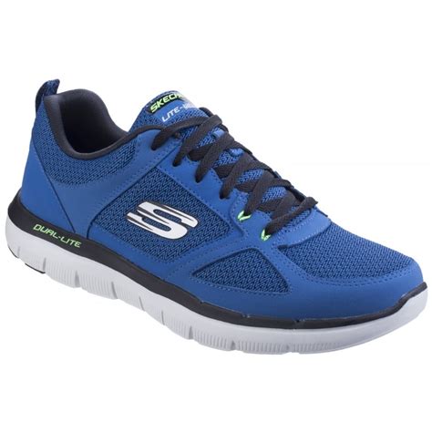 Skechers Mens Bluelime Flex Advantage 20 Lace Up Trainers Sk52180