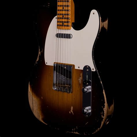 Fender Custom Shop 1952 Telecaster Heavy Relic Big U 2 Tone Sunburst Wildcat Guitars