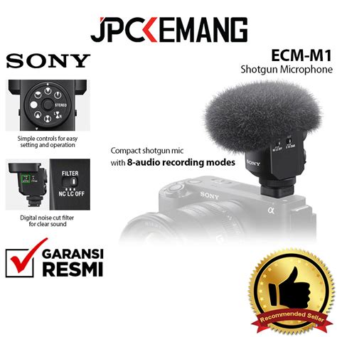 Jual Sony ECM M1 Shotgun Microphone Sony ECMM1 Mic Mikrofon Kamera