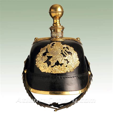 Replica Leather Pickelhaube Hessian Field Artillery Officer Helmet