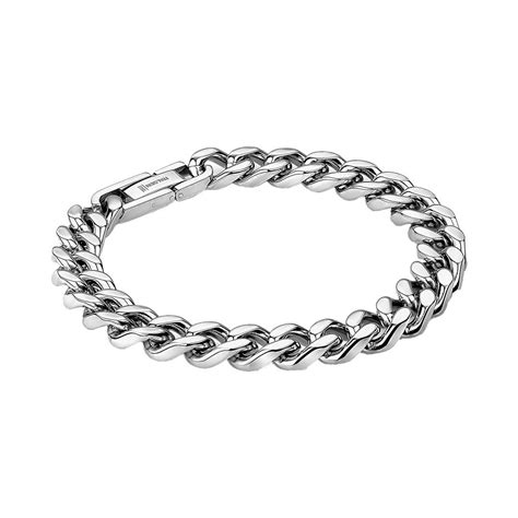 Turbo Stainless Steel Curb Link Bracelet Steven Singer Jewelers