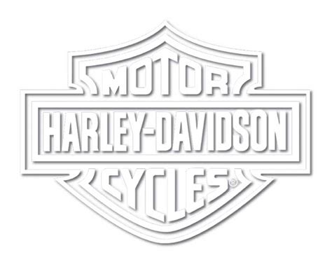 Harley-Davidson® White Bar & Shield Die Cutz Window Decal CG4311 - Wisconsin Harley-Davidson