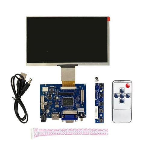 7 Inch 1024X600 IPS LCD Display With Remote Control AV VGA Compatible