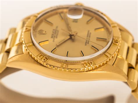 Rolex Vintage Datejust Turn O Graph Ref K Yellow Gold