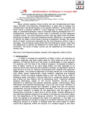 Fillable Online Perso Univ Lemans Application Of Wavelet Time Frequency