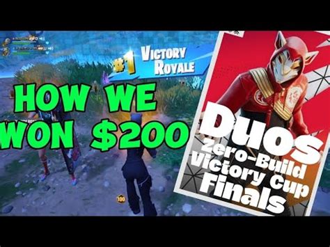 HOW WE WON A GAME IN THE Duo Zero Build Victory Cash Finals 200 USD