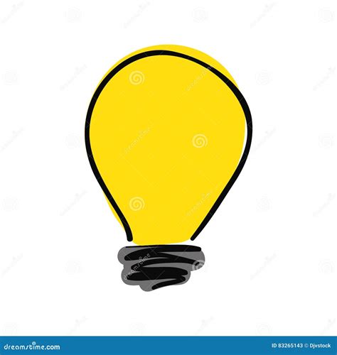 Lampadina o grande idea illustrazione di stock. Illustrazione di ...