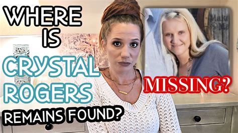 Where Is Crystal Rogers Remains Found In River Is It Crystal Youtube