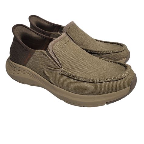 Skechers Shoes Skechers Mens Slip Ins Relaxed Fit Parson Dewitt Taupe Size Poshmark