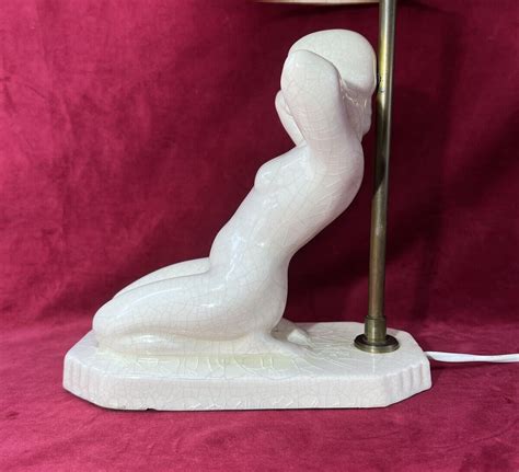 Nude Naked Erotic Lady Woman Femme Lampe Kostka Sculpture Statue Sujet