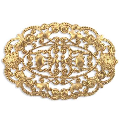 Brass Filigree Brass Stampings Jewelry Supplies