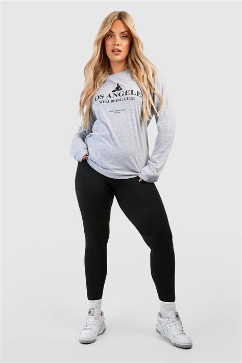 Plus Size Leggings Comfy Plus Size Leggings Boohoo Uk