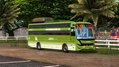 Indian Kallada Travels Skin Pack For JK Vega Sleeper Bus Mod V 1 0