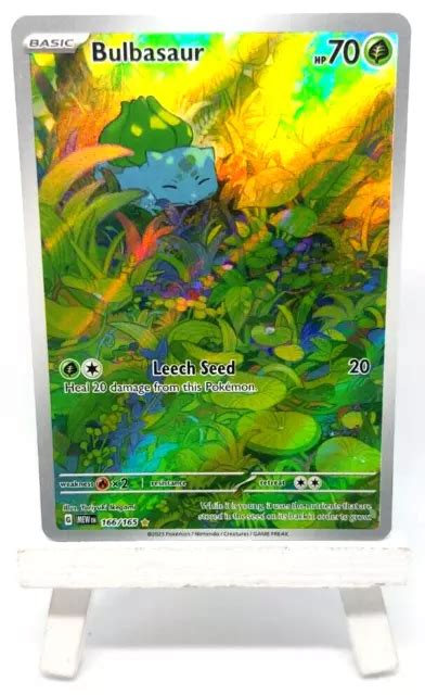 PokÉmon Tcg Bulbasaur Scarlet And Violet 151 166165 Holo Illustration Rare Eur 3412 Picclick It