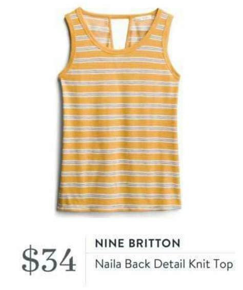 Nine Britton Naila Back Detail Knit Top Stitch Fix Summer Tank