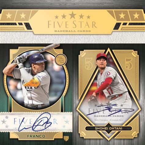 2022 Topps Five Star Baseball Checklist Set Info Boxes Reviews