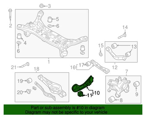 Arm Assembly Rear Trailing Arm Left Hand C Oem Parts Online