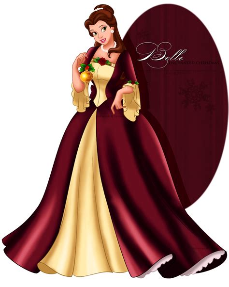 Belles Christmas Dress By Tiffanymarsou On Deviantart Disney Belle