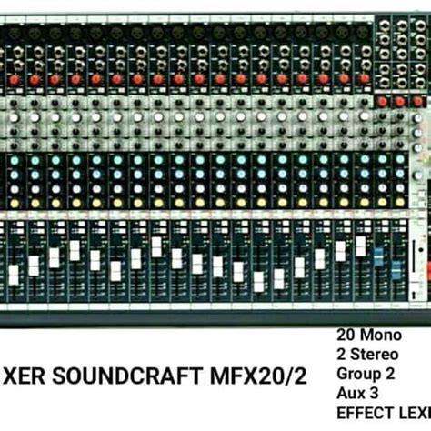 Mixer Soundcraft Mfx Mfx Channel Lazada Indonesia