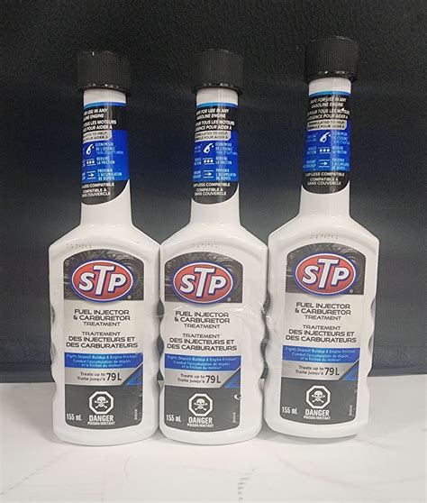 3 New Bottles Of Stp Fuel Injector And Carburetor