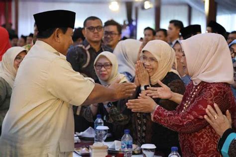 Prabowo Subianto Gelar Silaturahmi Kebangsaan Bareng 1 600 Muslimat NU