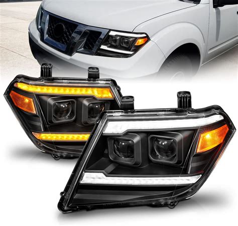 AmeriLite Juego De Faros Delanteros Para Nissan Frontier Pickup Truck