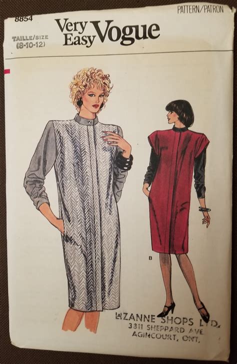 Uncut Vogue Very Easy Vogue Sewing Pattern Etsy