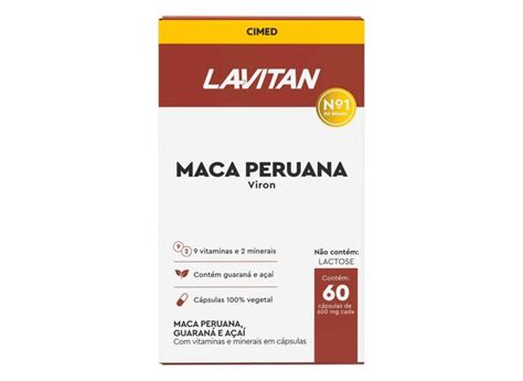 Lavitan Maca Peruana Viron C Psulas C Psulas Em Promo O No Buscap