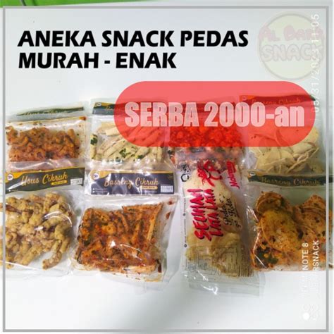 Jual Snack Camilan Serba 2000 Aneka Keripik Pedas Snack Murah 2RB 2