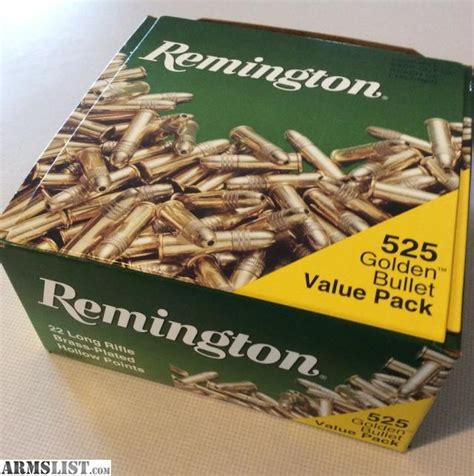 Armslist For Sale 22 Long Rifle 525 Count Box Remington Golden Bullets Ammo