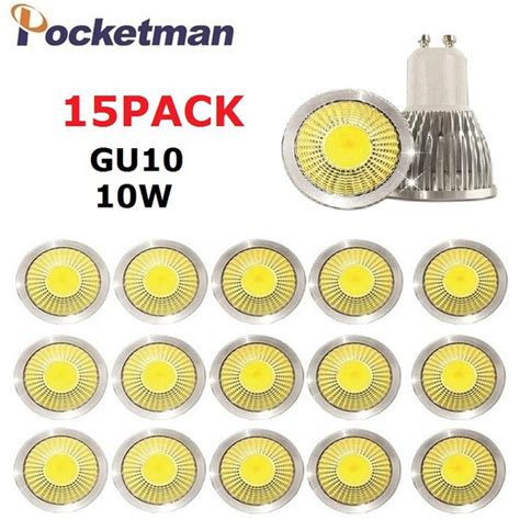 15 Pack 10pack 5pack 10w Gu10 Led Spotlight Led Cob Spot Light Lamp