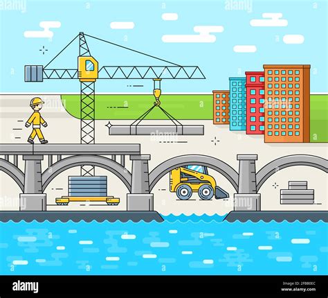 Bridge Under Construction Clipart